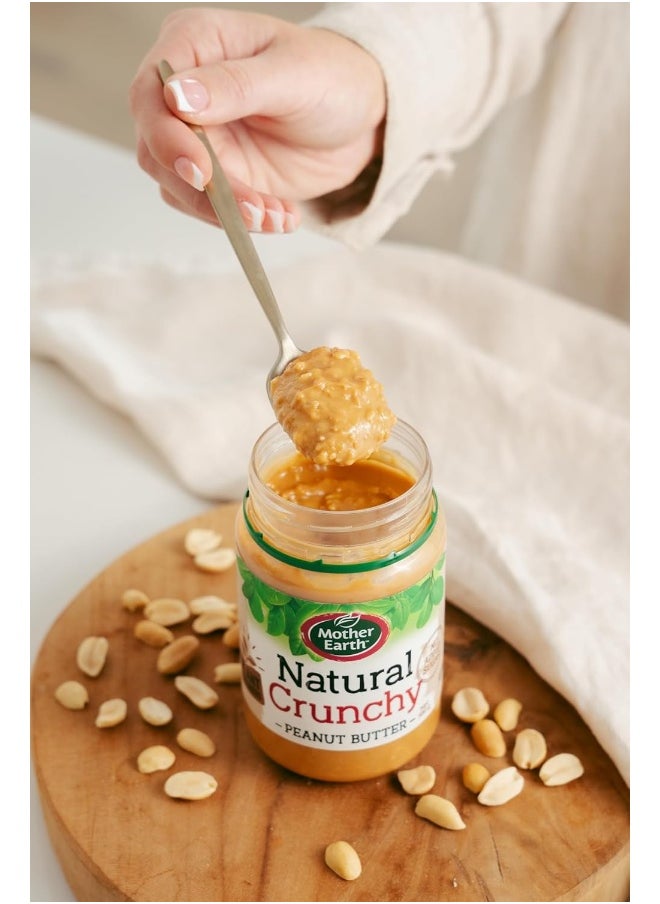 Mother Earth Mother Earth Natural Crunchy Peanut Butter, No Added Sugar, 380 gms  - Image 5