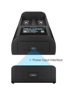 SYOSI 21750 21700 Battery Charger, LCD Intelligent 18650 Battery Charger Smart Charger Intelligent Battery Charger High-Speed Charger for 20700 22700 26650 26700 16340 (RCR123) 17500 17650 17670 18500  - Image 4