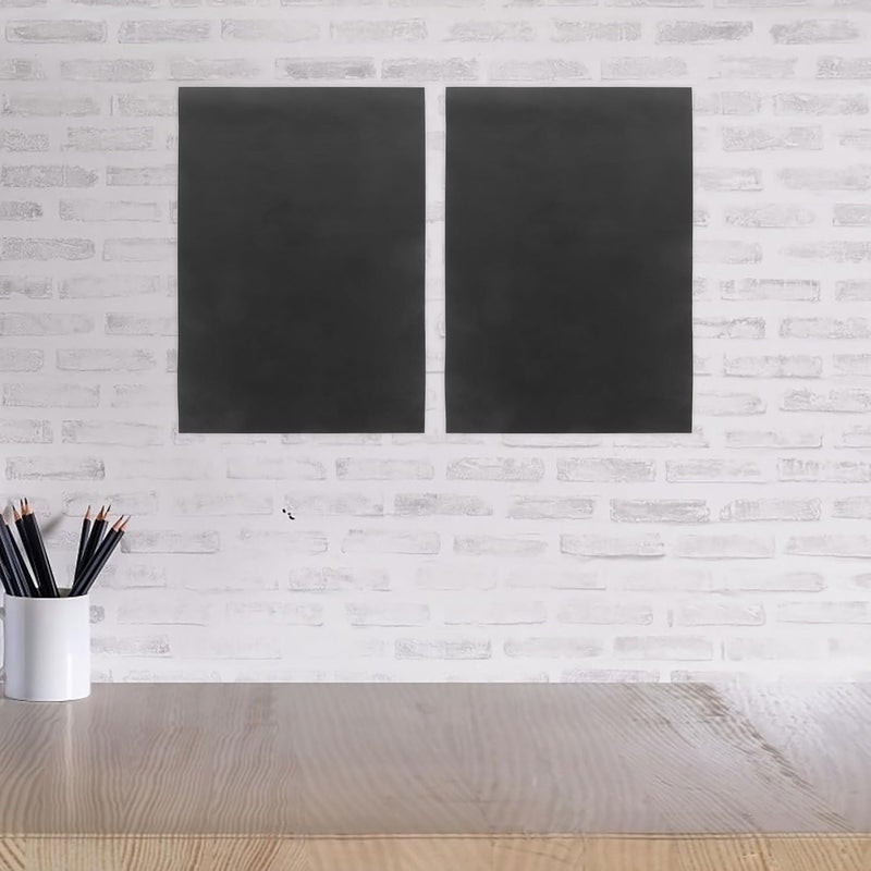 Dry Erase Sticker Black Board Stickers Removable Erasable Writing Blackboard Sheets for Office and Classroom Wall Decoration 21×30cm 8pcs - Image 5
