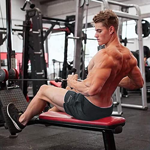 Surenow Mens Running Gym Shorts 3 Inch Breathable Lightweight Athletic Sport Shorts Training Workout Shorts with Pockets Dark Gray - Image 3