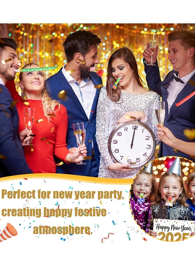 25 Pcs Party Blower Colorful Blowouts Noisemakers Birthday Blowouts Whistles for Party Favors(Colorful Paper Roll) - Image 5