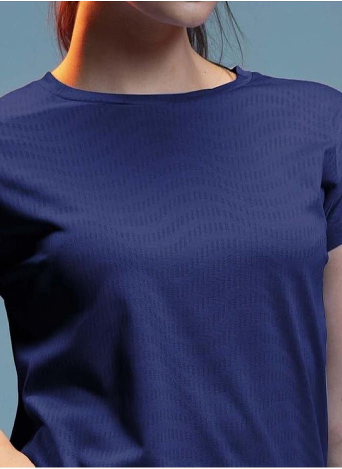 Lyra Women's Yoga Shirt | Blue | Color Shade May Vary  - Image 4