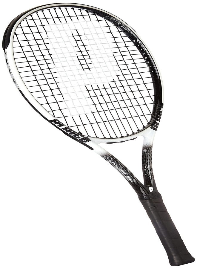 برنس مضرب تنس برينس ثاندر 26، كرة تنس برينس ستيج 2 برتقالية قياسية 12 كرة مع واقي أبيض وردي وشريط رأس أبيض كحلي داكن - Image 3