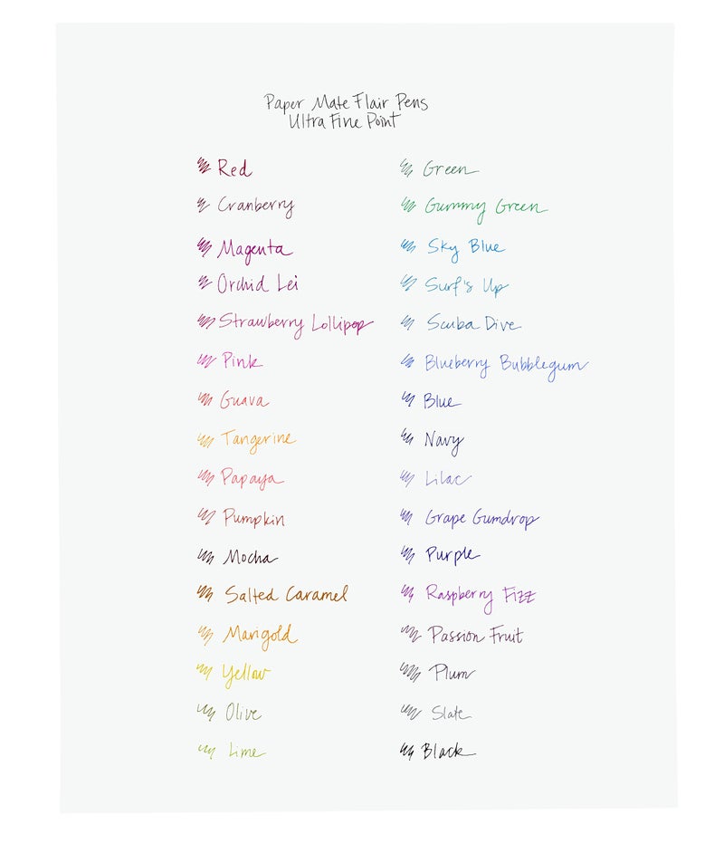 Paper Mate أقلام بيبر ميت فليير ذات رأس شعري، نقطة فائقة الدقة (0.4 مم)، أسود، 12 قطعة، مثالية للكتابة الدقيقة والتعبيرية - Image 5