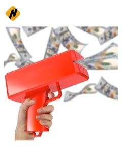 HuHa Money Gun Paper Playing Spary Toy Gun, Prop with 100 Pcs Play Cash Party Supplies multicoloured, Su-140Ph548  - Image 1