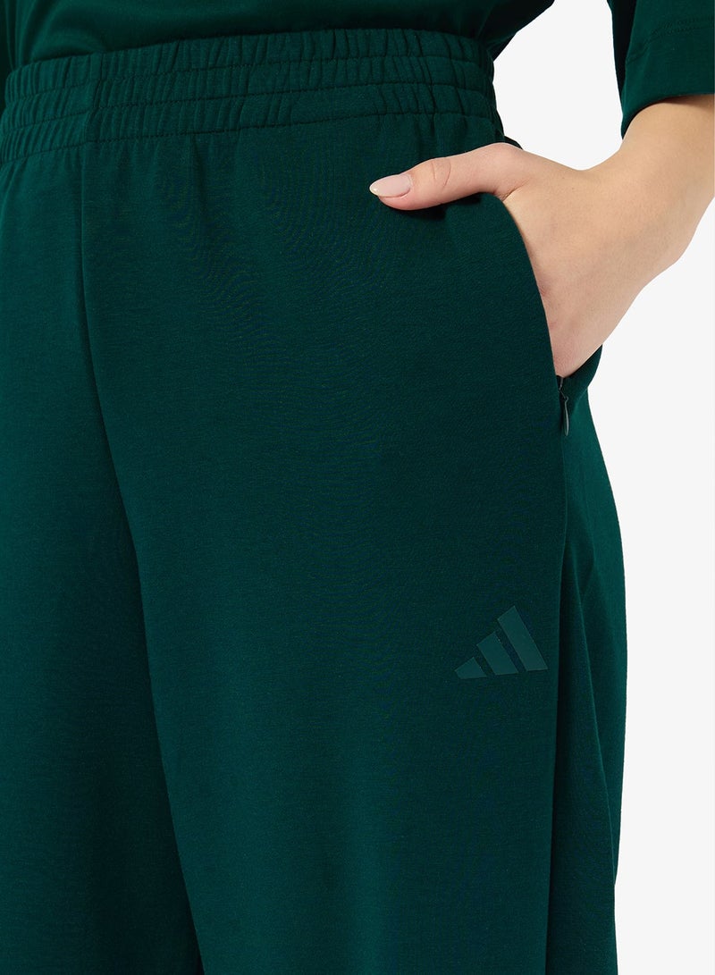 Adidas بنطلون مستقيم من قماش لامع ناعم - Image 1