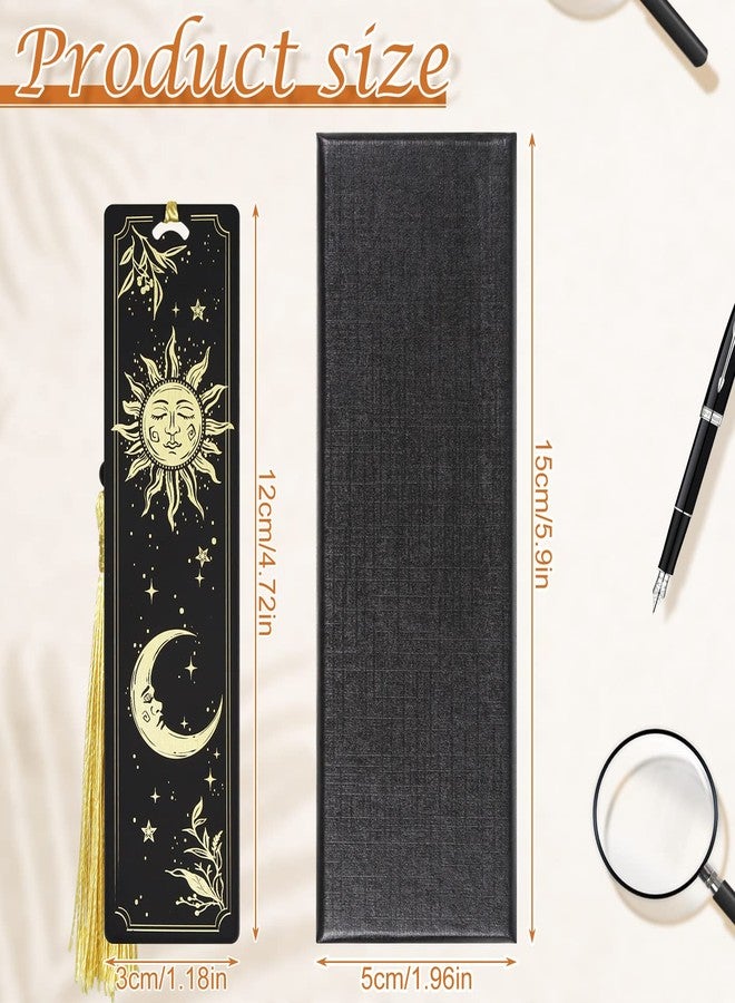 YoeeJob Metal Bookmark for Men Women Kid, Tarot Sun & Moon Book Marker for Book Lover, Unique Bookmarks for Boys & Girls Graduation/Birthday Gifts, Teacher Appreciation Gifts, Reading Present - Image 2