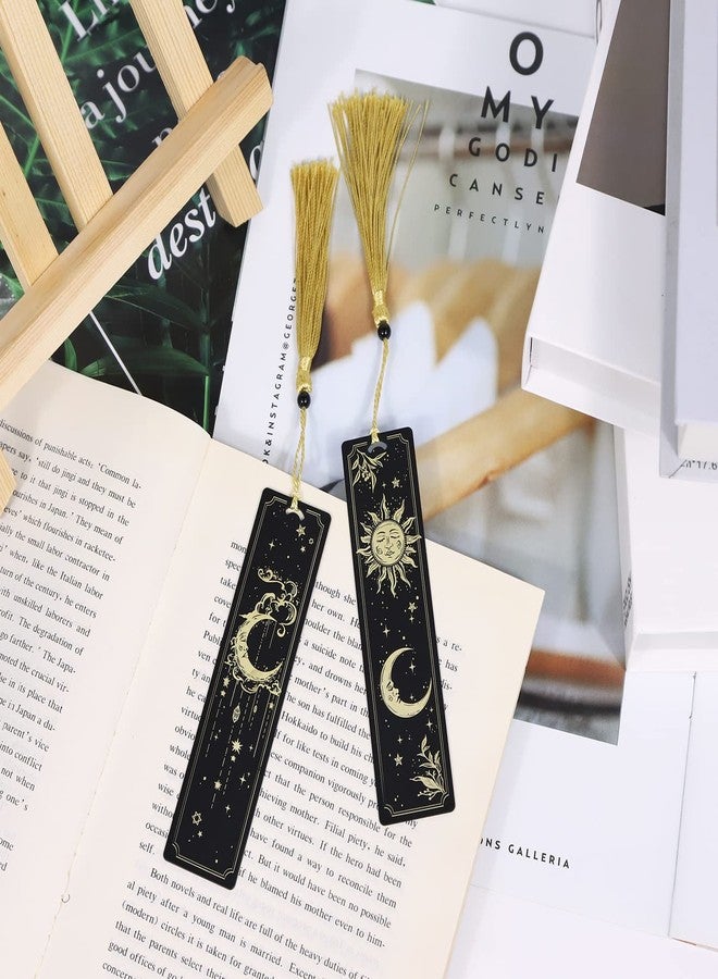 YoeeJob Metal Bookmark for Men Women Kid, Tarot Sun & Moon Book Marker for Book Lover, Unique Bookmarks for Boys & Girls Graduation/Birthday Gifts, Teacher Appreciation Gifts, Reading Present - Image 3