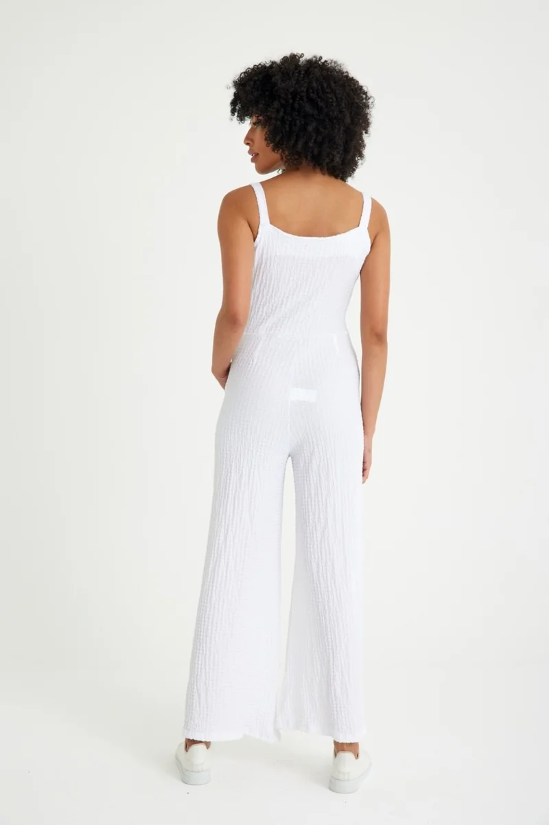 Barbora Summer Daily Casual Women's Jumpsuit BT238WHITE1