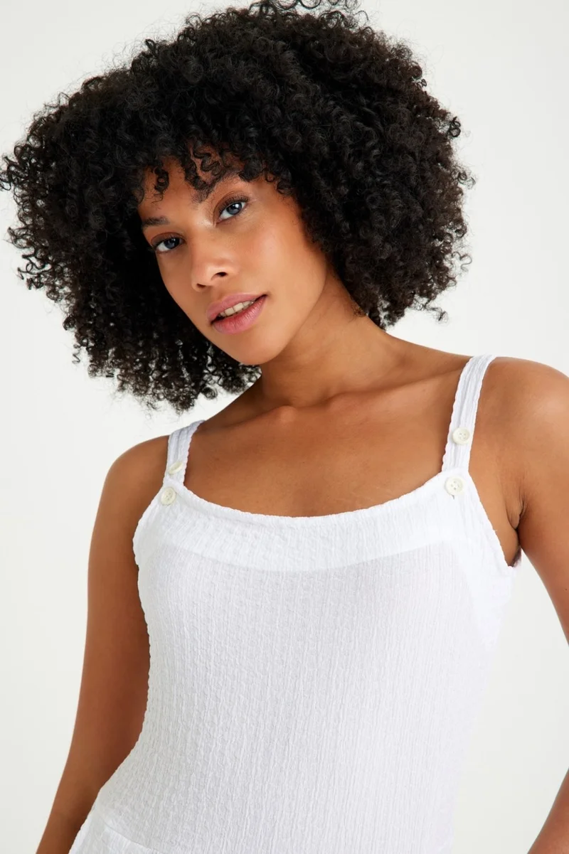 Barbora Summer Daily Casual Women's Jumpsuit BT238WHITE1