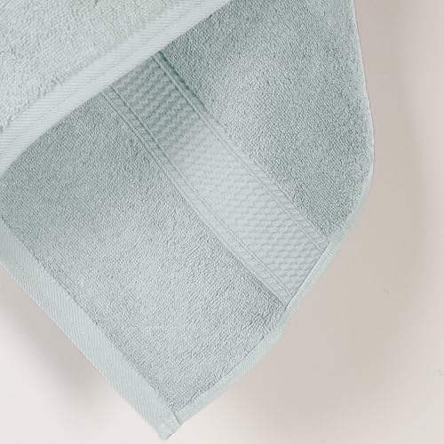 Superior Egyptian Cotton Pile Bath Towel Set of 2, Ultra Soft Luxury Towels, Thick Plush Essentials, Absorbent Heavyweight, Guest Bath, Hotel, Spa, Home Bathroom, Shower Basics, Sea Foam - Image 4