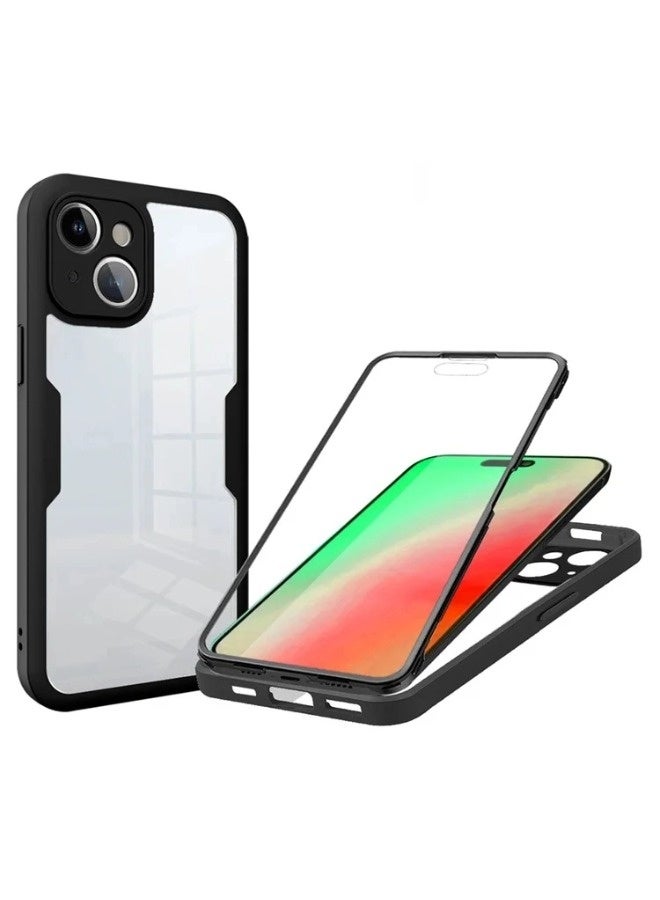 ShebSheb Designed for iPhone 15 Plus Case, Full Body Rugged Case with Built-in Touch Sensitive Anti-Scratch Screen Protector, with Camera Lens Protector - Image 1