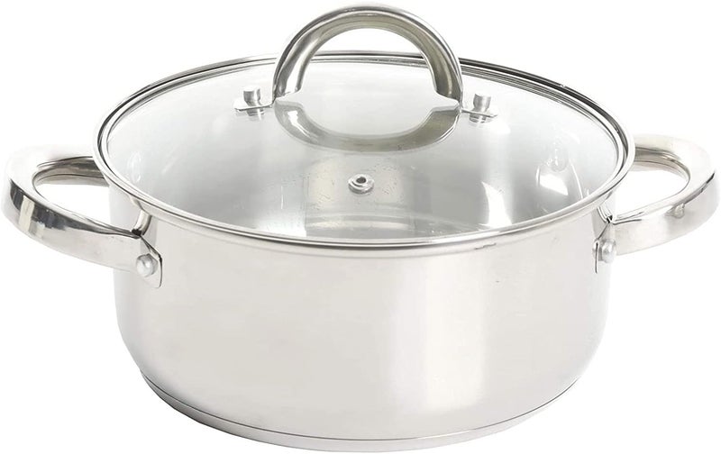 Oster Sangerfield 3.0-Quart Stainless Steel Dutch Oven with Steamer Basket – Durable Kitchen Cookware for Slow Cooking and Steaming - Image 4