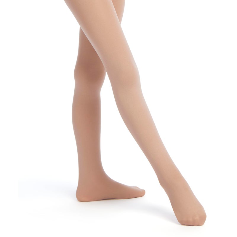 Danskin جوارب دانسكن للفتيات الصغيرات، لون تان، مقاس S (4/6) - Image 2