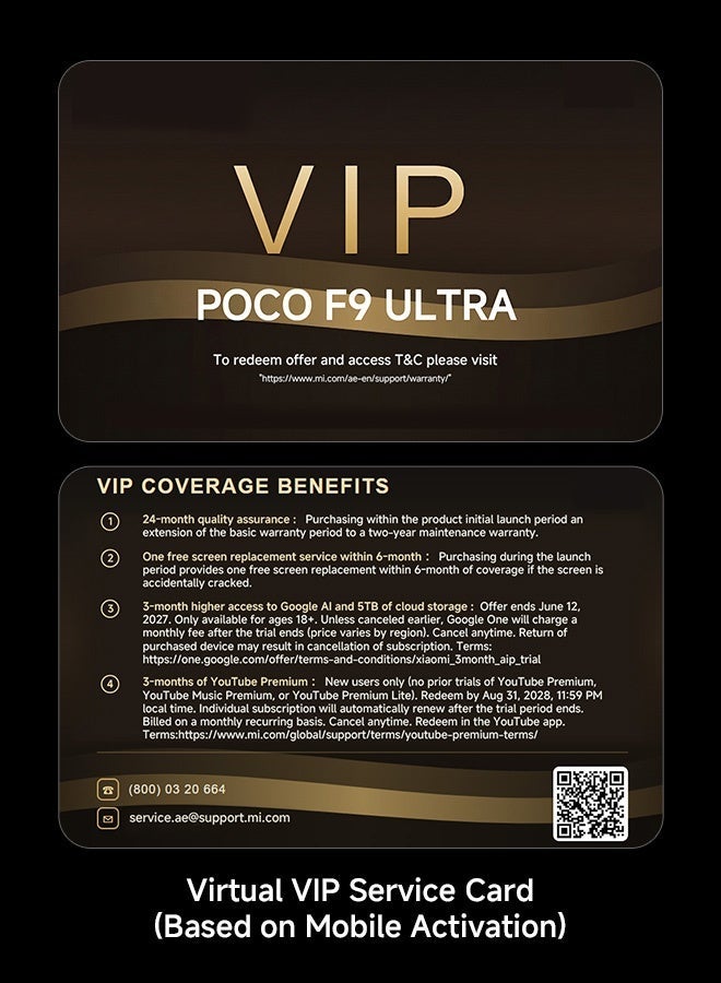 شاومي POCO F9 Ultra Dual SIM 5G Black 16GB RAM 512GB With Headphone - Middle East Version - Image 2