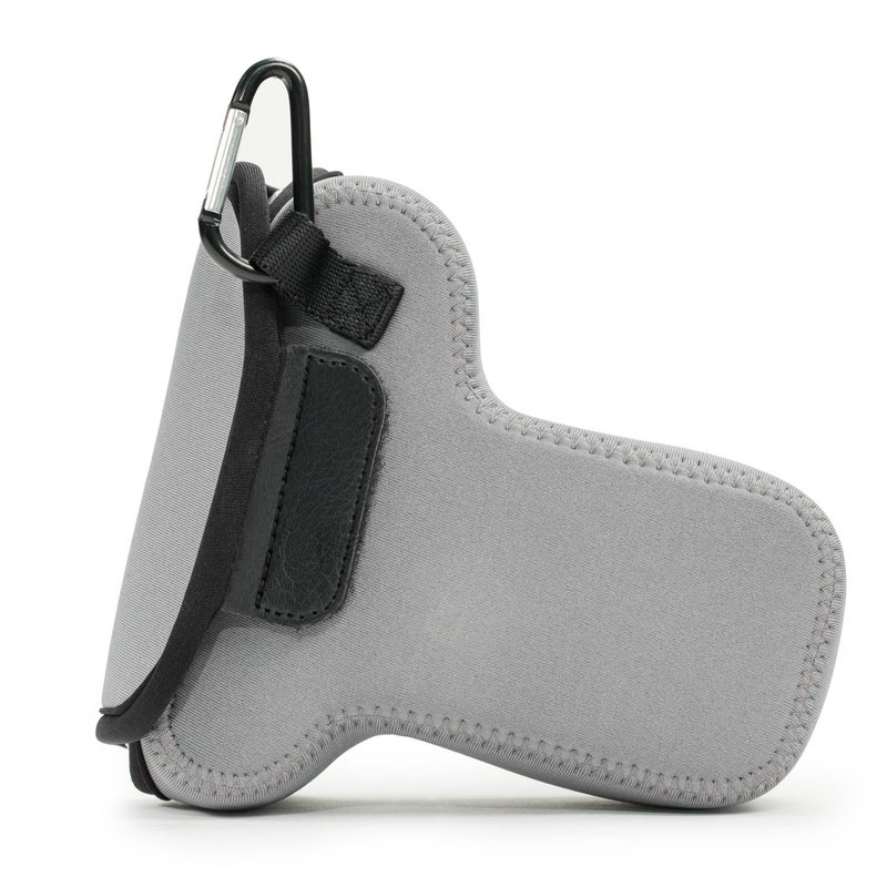 MegaGear Olympus OM-D E-M5 Mark II 12-40mm Ultra Light Neoprene Camera Case, with Carabiner - Gray - MG1197 - Image 3