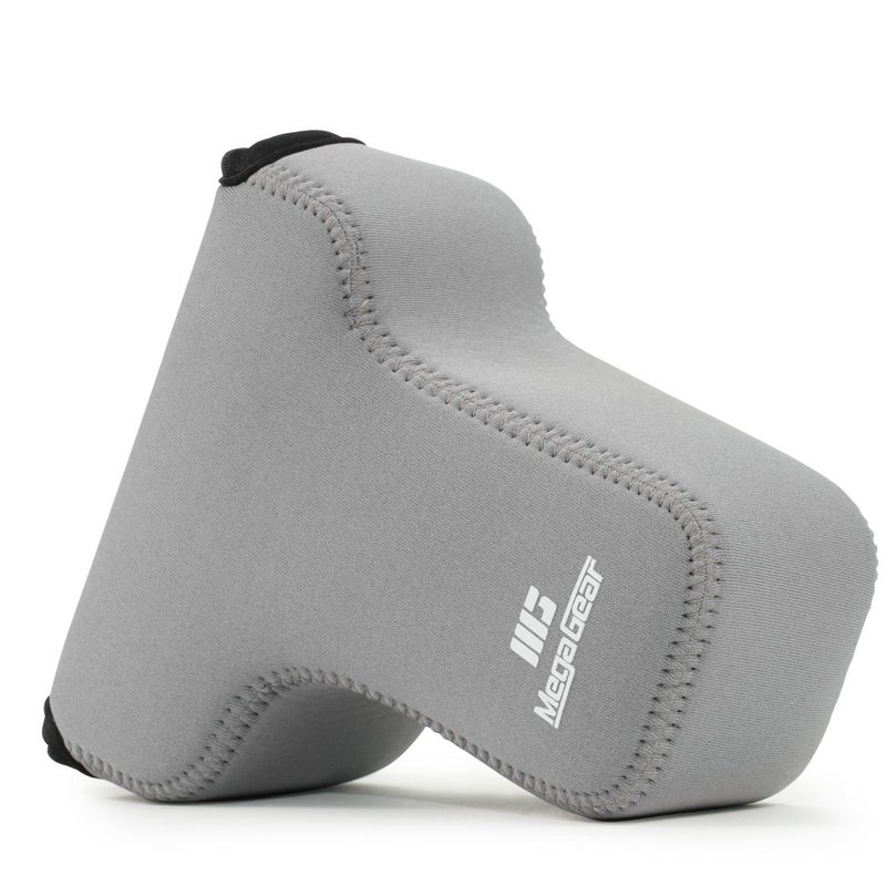 MegaGear Olympus OM-D E-M5 Mark II 12-40mm Ultra Light Neoprene Camera Case, with Carabiner - Gray - MG1197 - Image 2