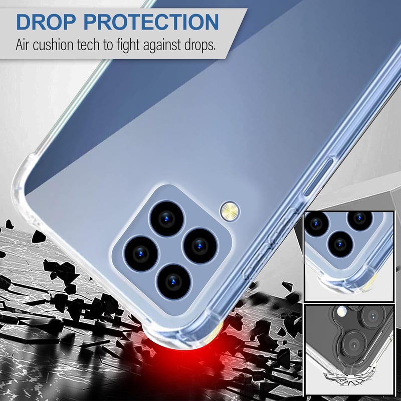 Cedo Samsung Galaxy M33 (5G) Bumper Case | Soft Jel Flexible Thin Full Protection Shock Proof Clear TPU Back Case Cover for Samsung Galaxy M33 (5G) (Transparent) - Image 3