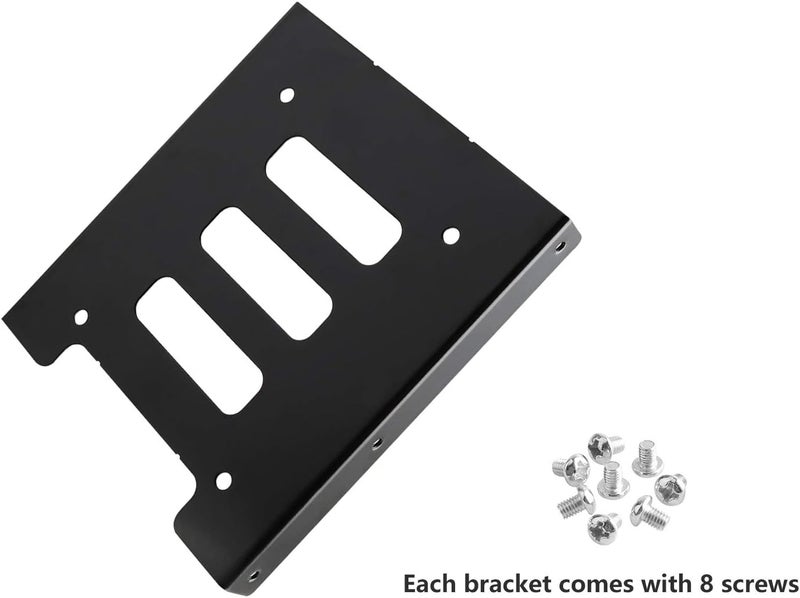 Spofit 2.5 to 3.5 HDD/SSD Mounting Bracket Hard Drive Holder Single Drive 2.5 to 3.5 Adapter (20 Pack) - Image 2
