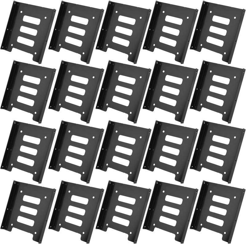 Spofit 2.5 to 3.5 HDD/SSD Mounting Bracket Hard Drive Holder Single Drive 2.5 to 3.5 Adapter (20 Pack) - Image 1