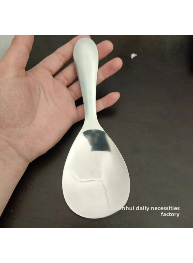 Household Stainless Steel Rice Spoon For Rice Non-stick Rice Spoon For Rice Spoon Shovel Rice Rice Dishes Public Spoon Special Thick Rice Spoon-Specifications:Stainless Steel Rice Spoon  - Image 1