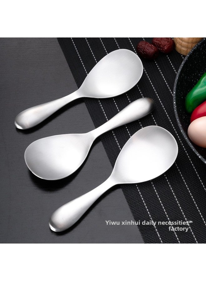 Household Stainless Steel Rice Spoon For Rice Non-stick Rice Spoon For Rice Spoon Shovel Rice Rice Dishes Public Spoon Special Thick Rice Spoon-Specifications:Stainless Steel Rice Spoon  - Image 5