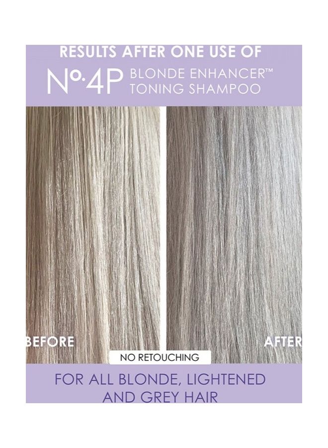Olaplex No. 4P Blonde Enhancer Toning Shampoo - Image 4