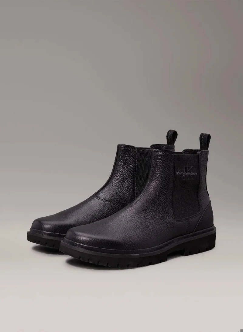Calvin Klein Jeans Leather Chelsea Boots