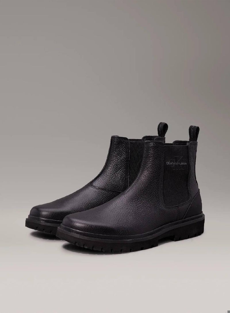 Calvin Klein Jeans Leather Chelsea Boots - Image 2