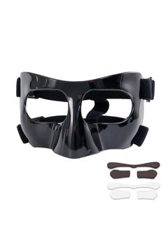 Sport Face Protector Broken Nose Protector for Basketball  Soccer Softball Training Foam-Padded Face Masks for Men and Women
