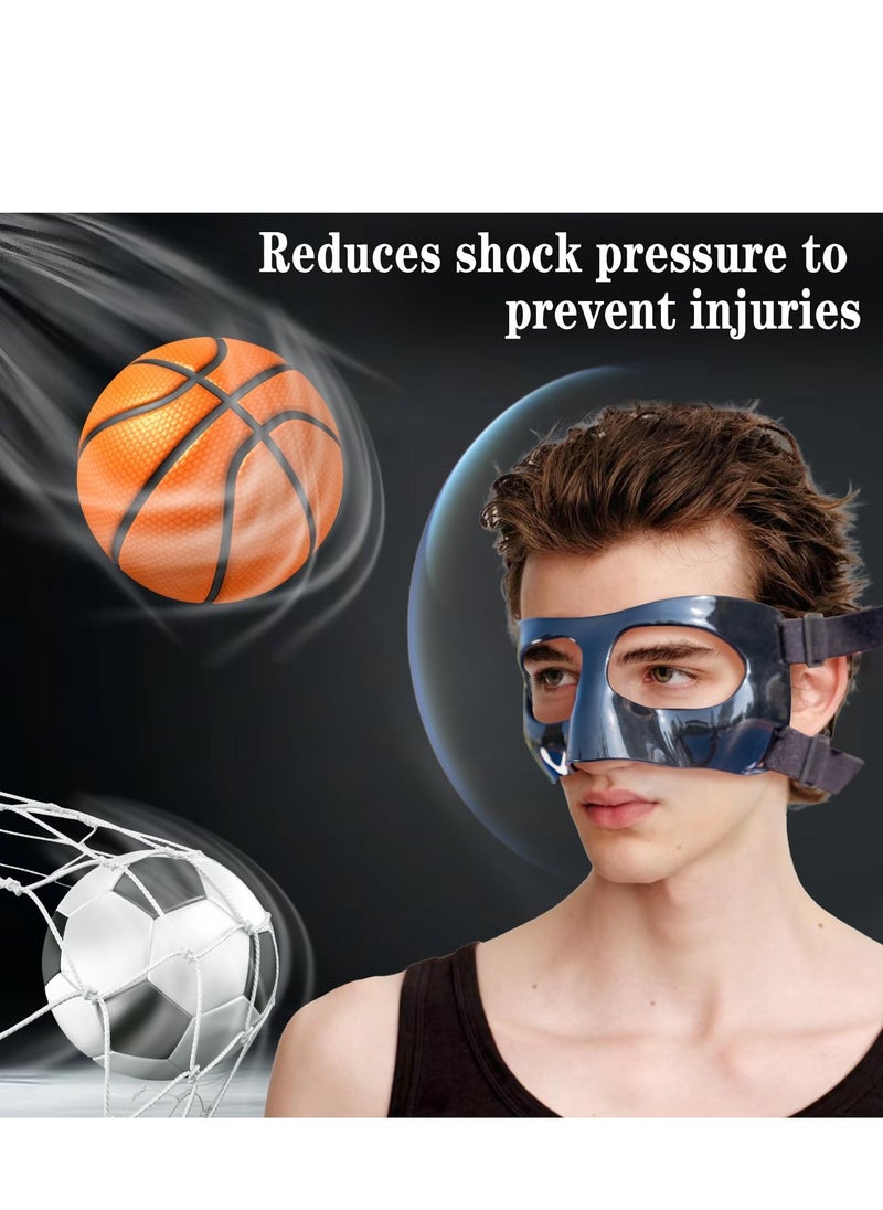 Generic - Sport Face Protector Broken Nose Protector for Basketball  Soccer Softball Training Foam-Padded Face Masks for Men and Women - Image 1