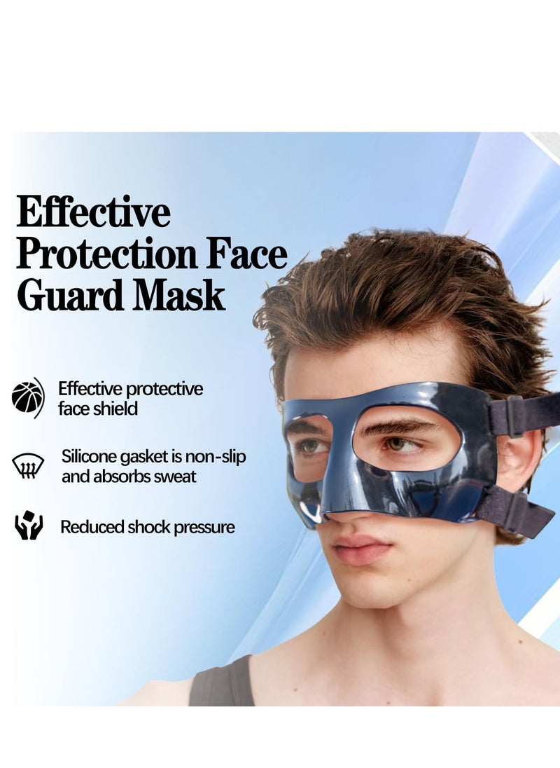 Generic - Sport Face Protector Broken Nose Protector for Basketball  Soccer Softball Training Foam-Padded Face Masks for Men and Women - Image 1