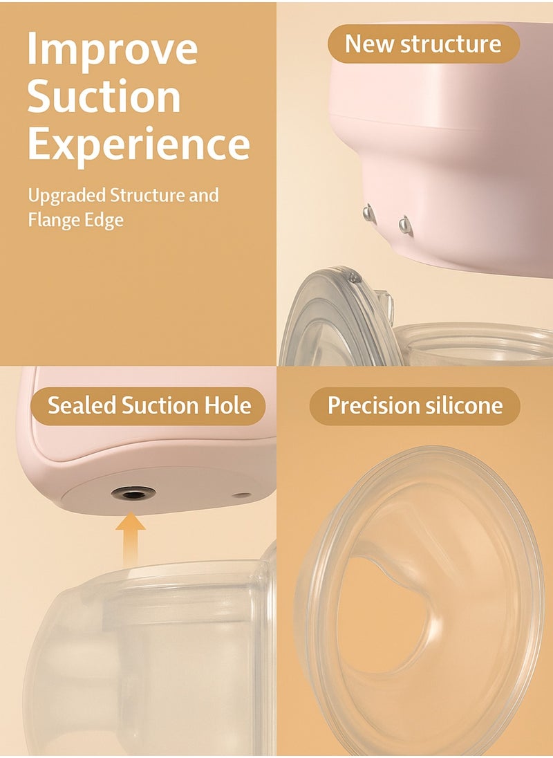 F.A.M.S Wearable Electric Breast Pump – Hands-Free, Rechargeable & Silent, 3 Modes with Adjustable Suction, LED Display, Anti-Leak, BPA-Free – Comfortable & Portable Breastfeeding Solution for Moms  - Image 5