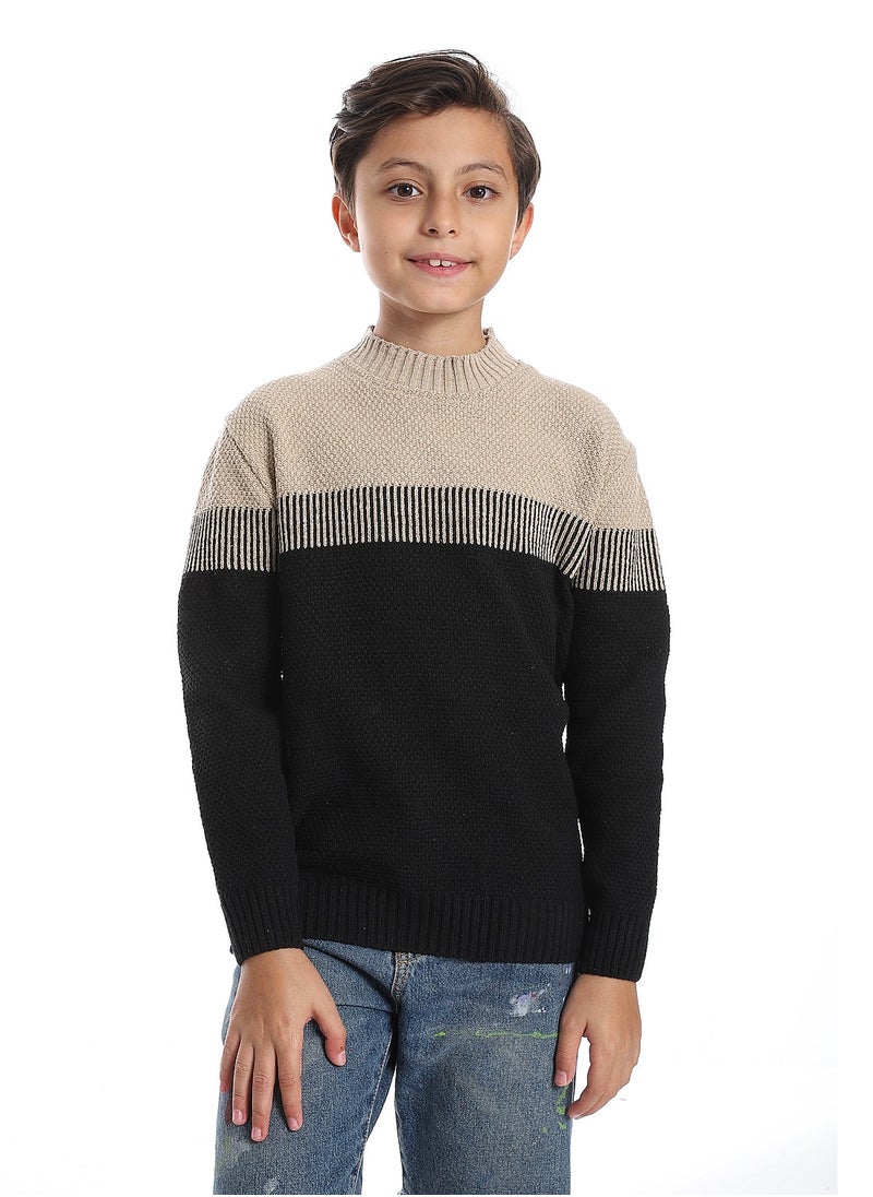 Caesar Wool Boys Pullover With Multi Design  - Image 1