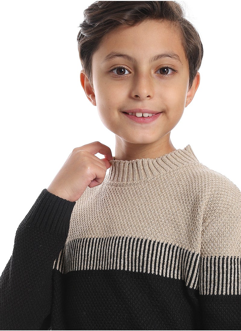 Caesar Wool Boys Pullover With Multi Design  - Image 3