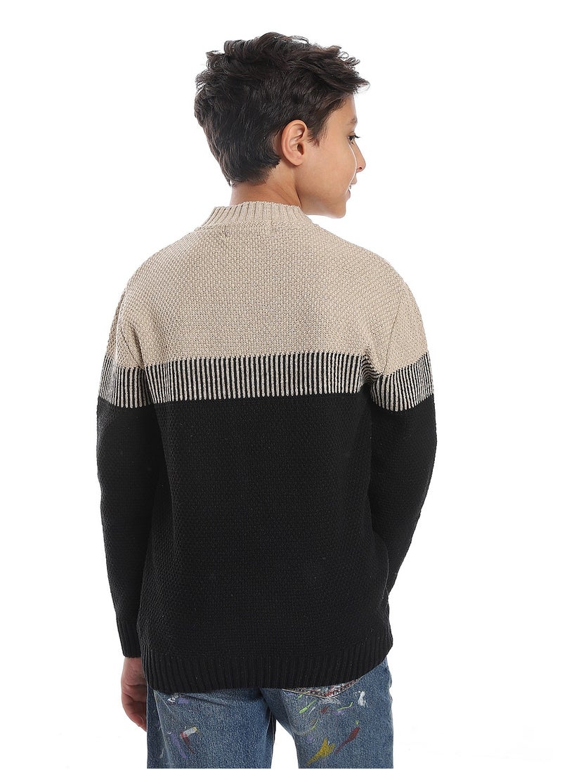 Caesar Wool Boys Pullover With Multi Design  - Image 2