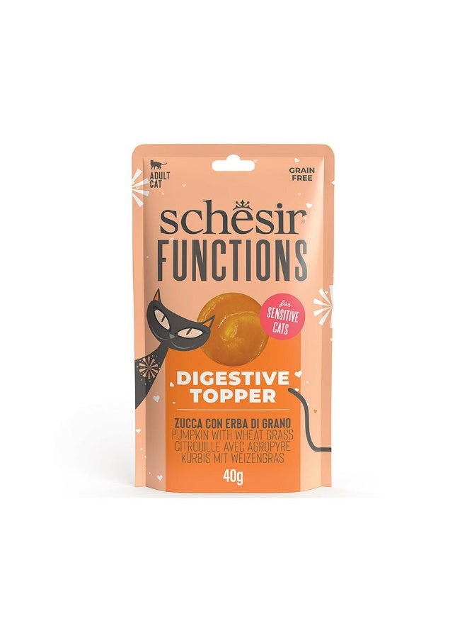 Schesir كيس شيسير للقطط وظائف هضمية مع قرع وجرثومة القمح 40 جرام