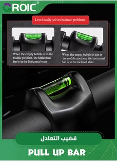 GROIC قضيب سحب للباب، قضيب سحب لتدريب القوة مع حلقة تعليق، معدات تمرين الجزء العلوي من الجسم، معدات اللياقة البدنية لممارسة التمارين الرياضية في صالة الألعاب الرياضية المنزلية  - Image 5