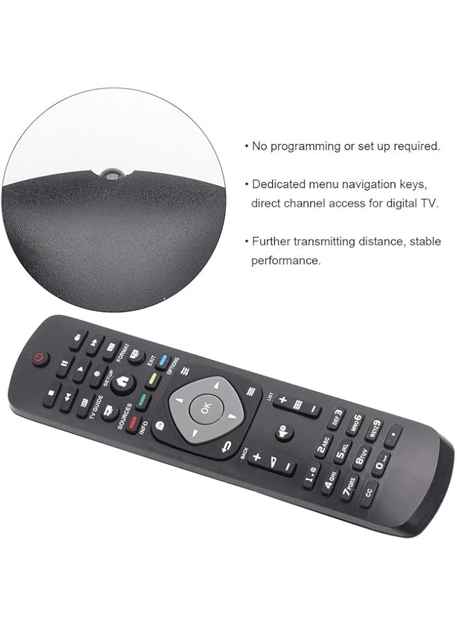 HuHa - Universal Remote Control for Philips LCD LED TV, TV Controller Replacement for most of Philips TV, with Innovative Keyboard - Image 1