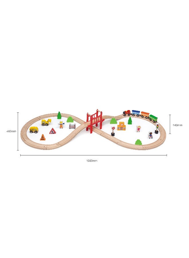 Viga Train Set - 39pcs - Image 3