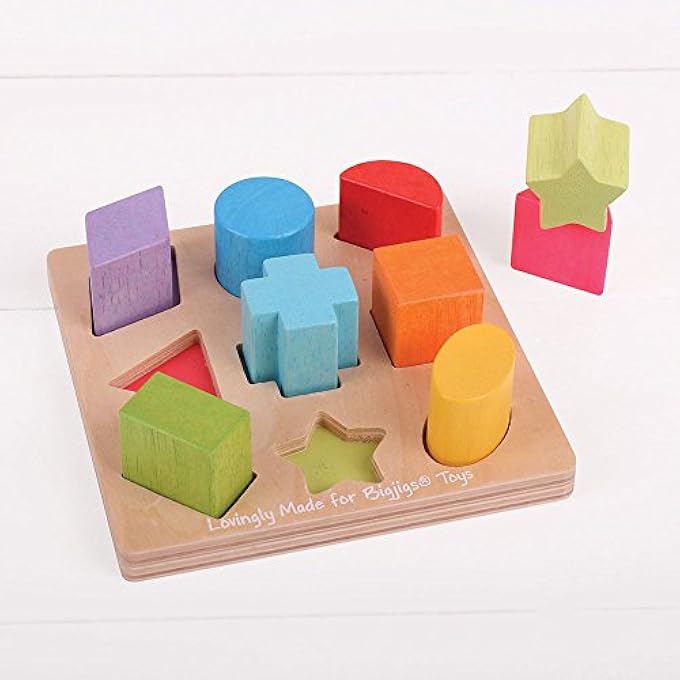 MY FIRST WOODEN SHAPE SORTER WITH 10 PLAY PIECES - Image 3