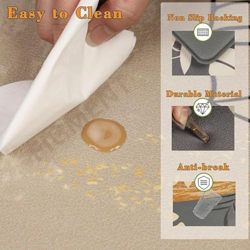 FIGMENT 2 Pcs Kitchen Mat for Floor, Non-Slip Cushioned Standing Mat, Waterproof & Easy to Clean, Comfort Floor Mat for Kitchen, Office & Home (118 * 38 cm, 58 * 38 cm) - Image 5