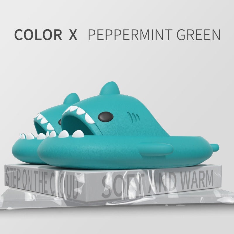 Shark Slippers Summer Adult Couple Sandals Funny Non-Slip Cartoon Casual Wear