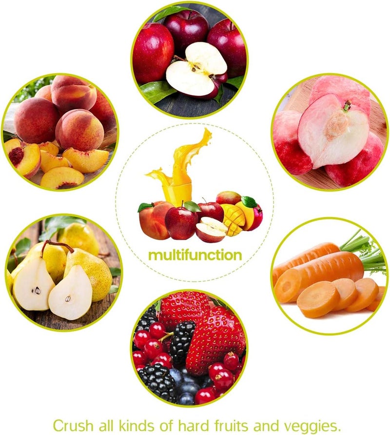 SQUEEZE master Fruit Apple Wine Classic Crusher -7 Litre/1.8Gallon Manual Grinder- Large Stainless Steel-Red - Image 2