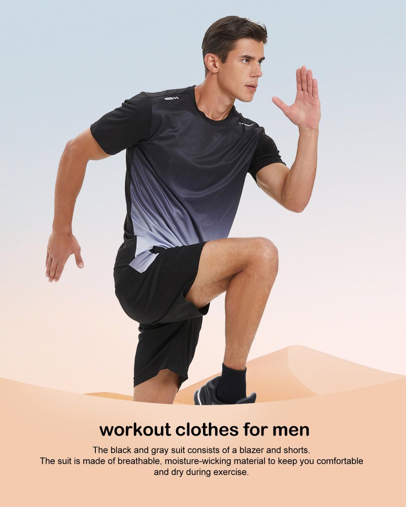 BOOMCOOL Gym Clothes for Men Workout Shirts Sets Outfits 3 Pack for Running Football Athletic Exercise Fit for Out T Sports - Image 5