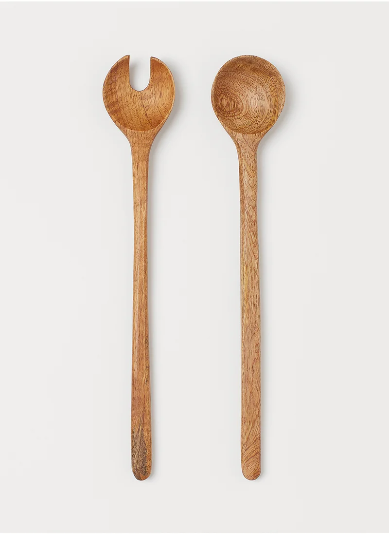 H&M Wooden Salad Servers