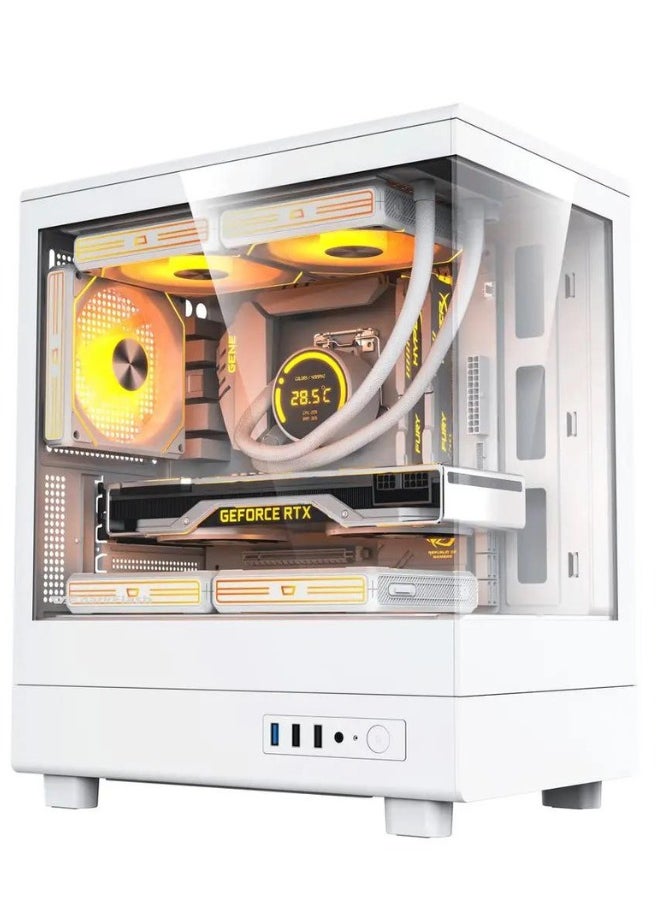 DarkFlash - High-Performance PC Gaming Desktop | Intel i5 12th Gen | ASUS RTX3050 | 16GB RGB RAM, 500GB NVMe SSD With Gamdias GL240 Liquid Cooler - Image 1