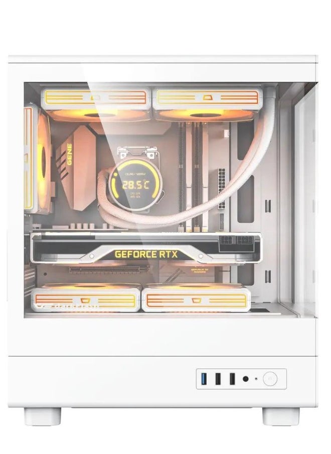 DarkFlash - High-Performance PC Gaming Desktop | Intel i5 12th Gen | ASUS RTX3050 | 16GB RGB RAM, 500GB NVMe SSD With Gamdias GL240 Liquid Cooler - Image 1