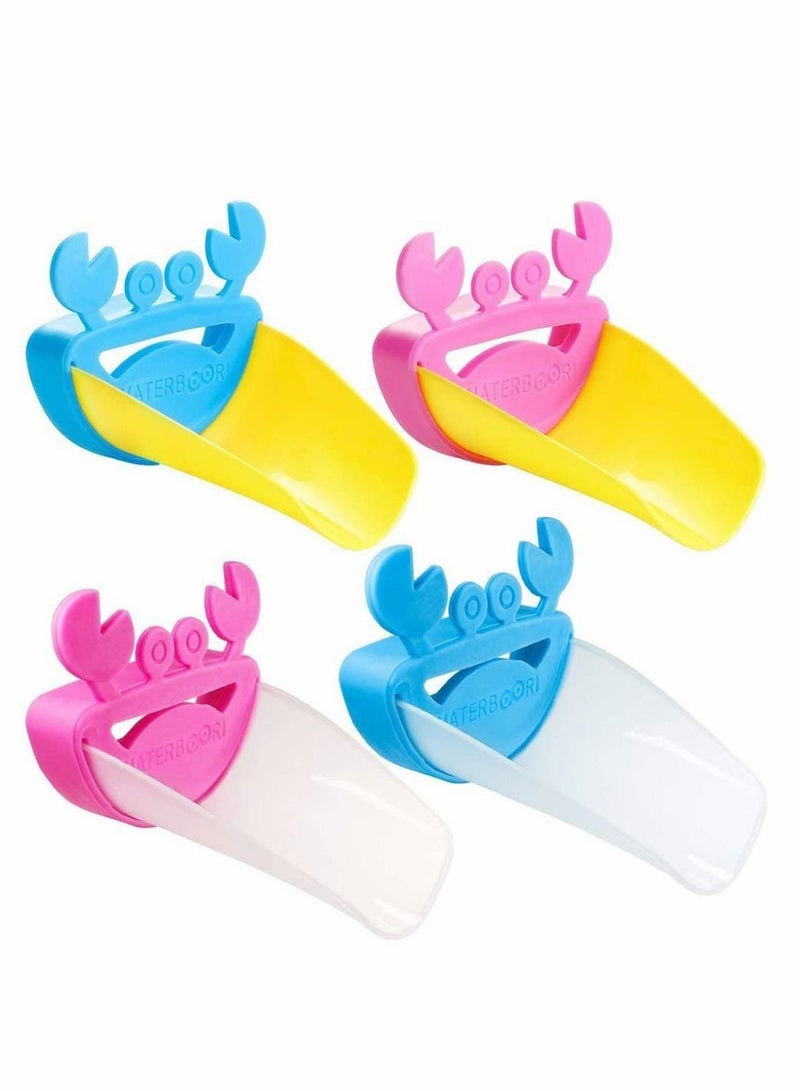 Y&D Faucet Extender 4 Pcs Sink Handle Extender, Safe Extension Attachment and Excellent Washing Hands Solution for Toddlers, Children, Kids, Babies - Image 1