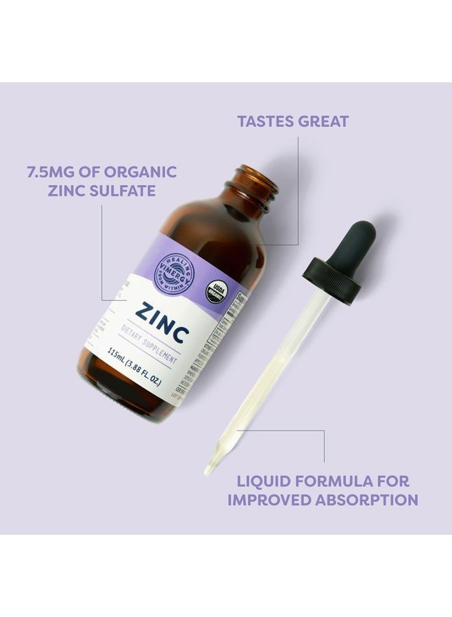 Vimergy Liquid Zinc – Fast-Absorbing Immune Support* – Promotes Healthy Bones & Skin – USDA Certified Organic, Vegan, Non-GMO – 57 Servings (115 mL) - Image 4
